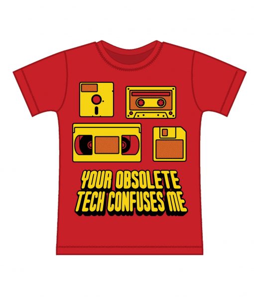 obsolete tech kids t-shirt