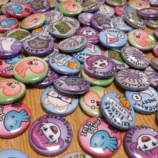 cute, spooky and fun badge sets