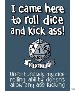 roll dice and kickass notebook