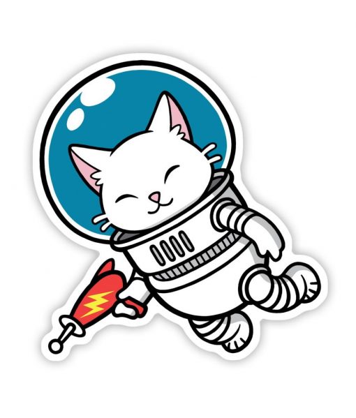 Space Kitten acrylic pin badge