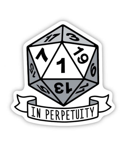 in perpetuity acrylic pin badge image