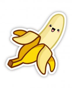 banana acrylic pin