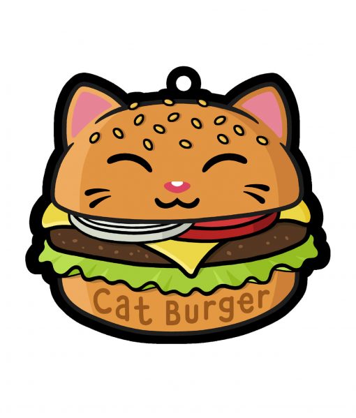 cat burger Keyring