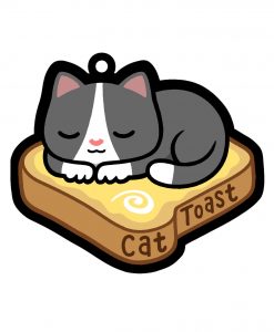 cat toast Keyring