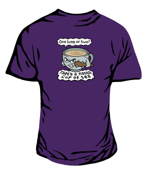 Nasty Tea Purple Women's fitted T-shirt.