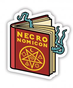 Necronomicon acrylic pin badge