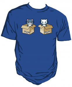 Schrodinger's Boxes Unisex t-shirt Royal Blue