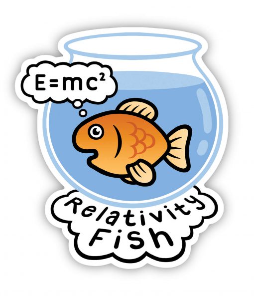 relativity fish sticker