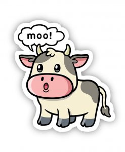 Cow Acrylic pin badge