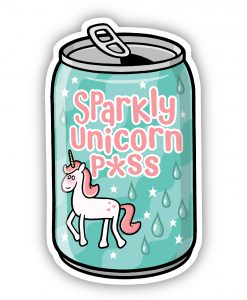 Sparkly Unicorn Piss drink vinyl sticker