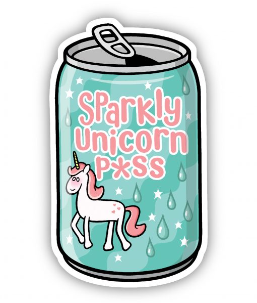 Sparkly Unicorn Piss drink vinyl sticker
