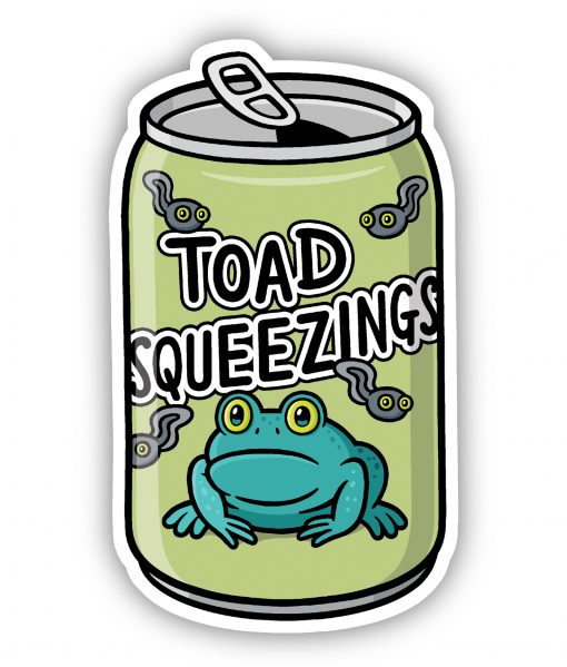 Toad Squeezings drink Vinyl sticker