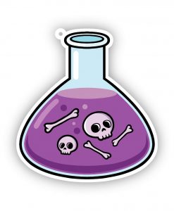 deadly potion double sided acrylic keyring
